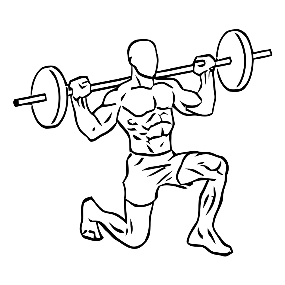 Barbell Lunges