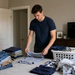 Folding Laundry