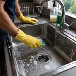 Cleaning the Sink