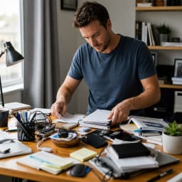 Cleaning the Desk