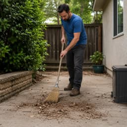 Cleaning the Yard