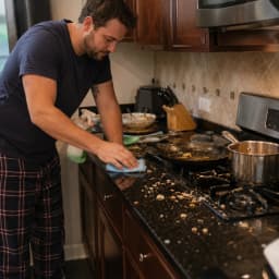 Cleaning the Kitchen