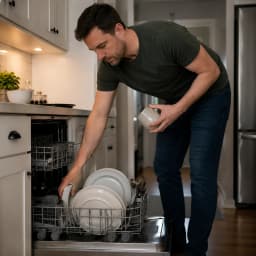 Unloading the Dishwasher