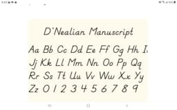D'Nealian Manuscript