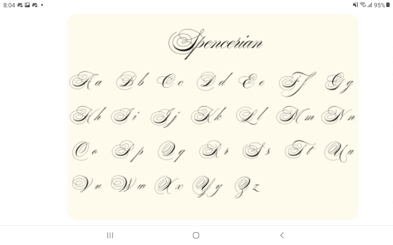 Spencerian script