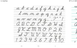D'Nealian Cursive