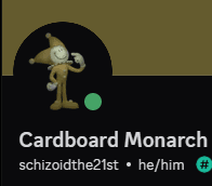 Cardboard Monarch